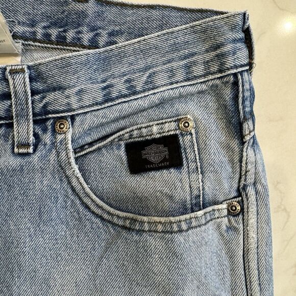 Harley Davidson Jeans Mens Grunge y2k 36x34 Vintage - Picture 4 of 7